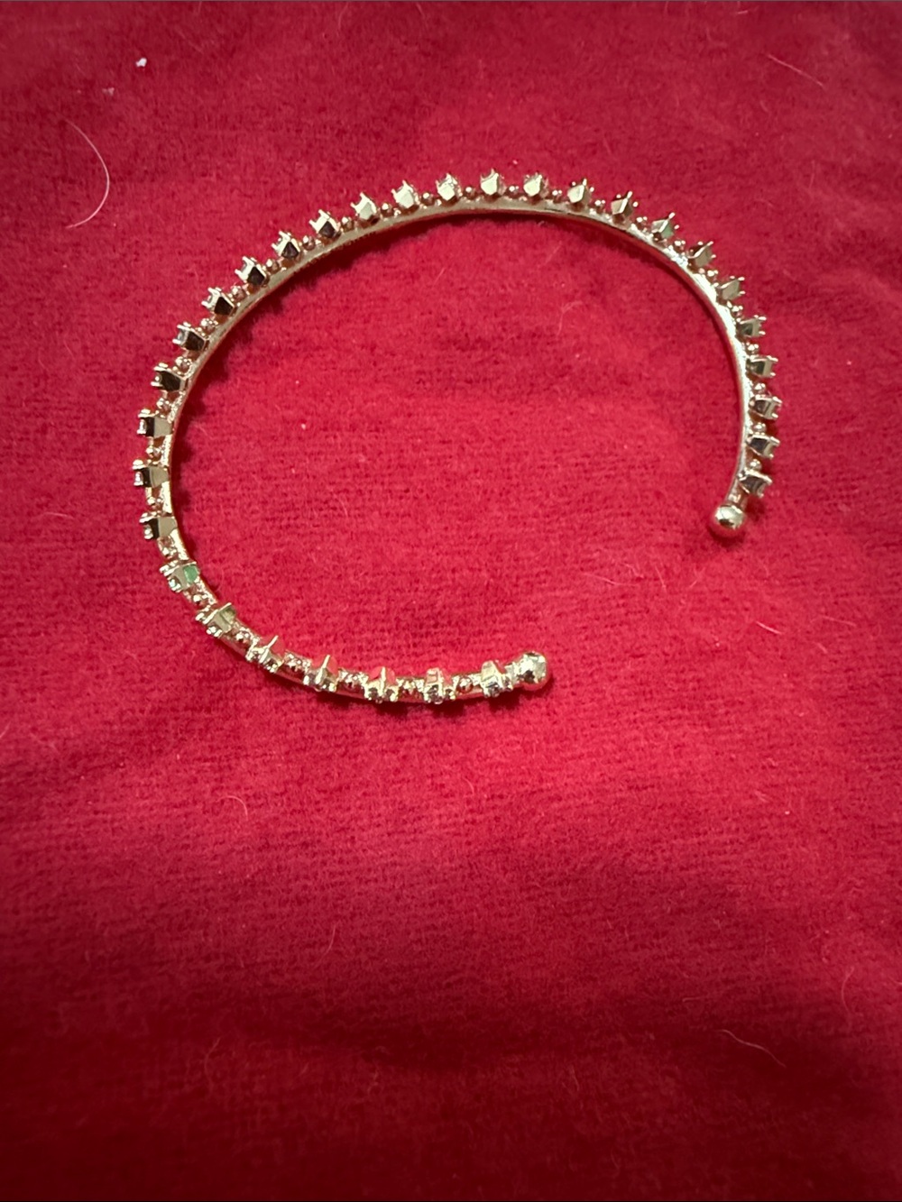 Kendra Scott Gold Crystal Open Cuff Bracelet